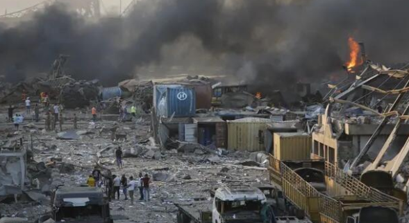 黎巴嫩大爆炸現場 黎巴嫩大爆炸現場